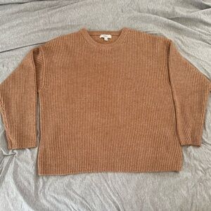 Marks & Spencer Women's Crew Neck Sweater in Camel